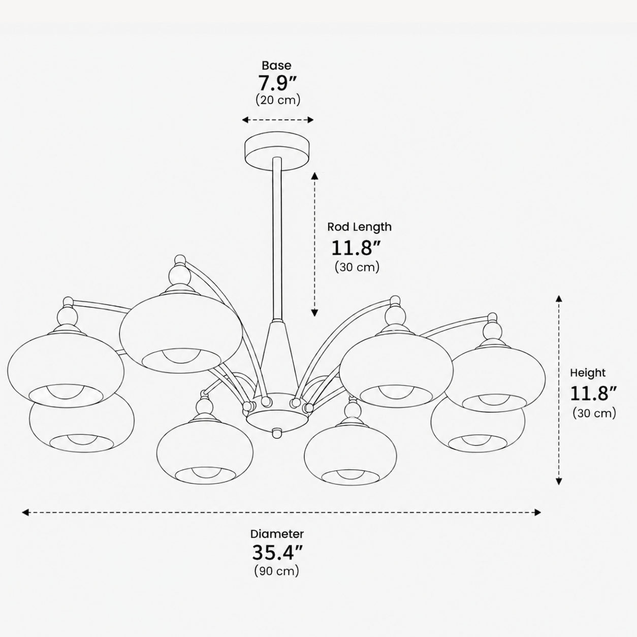 Aurel Glass Chandelier 9