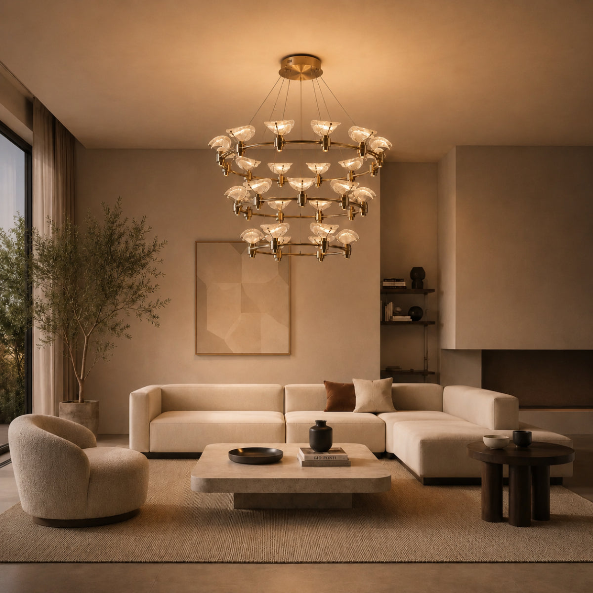 Aven Multi Ring Chandelier 6