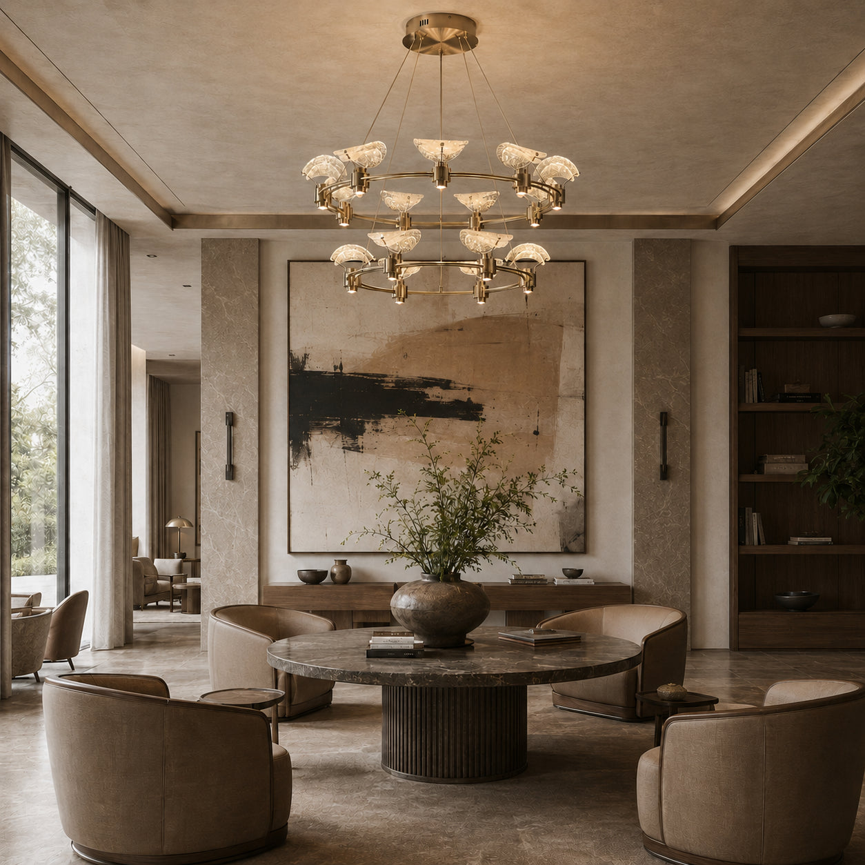 Aven Multi Ring Chandelier 7