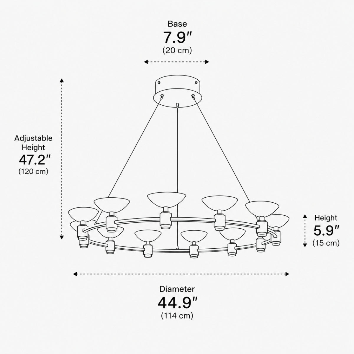 Aven Ring Chandelier 10