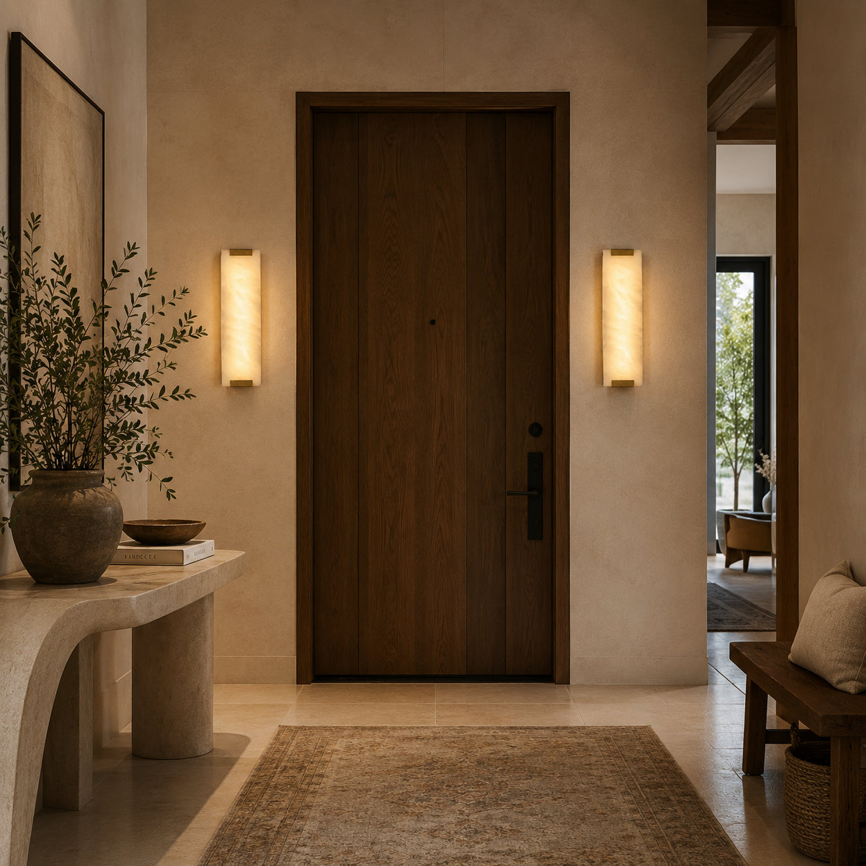 Avora Alabaster Wall Lamp 1