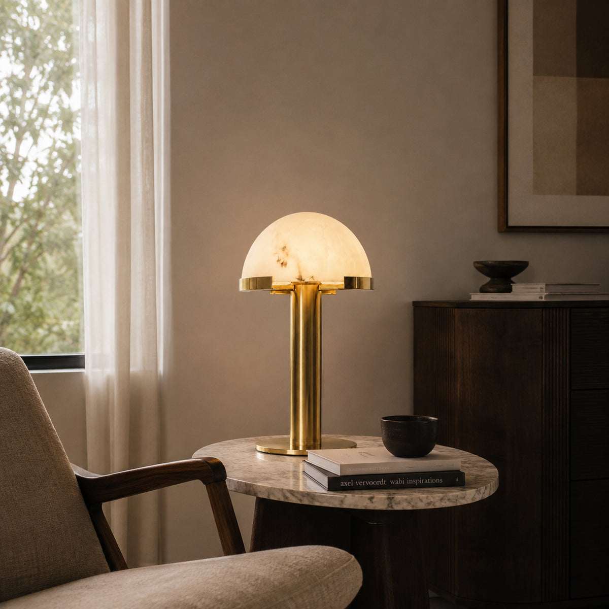 Caldrune Alabaster Table Lamp 1
