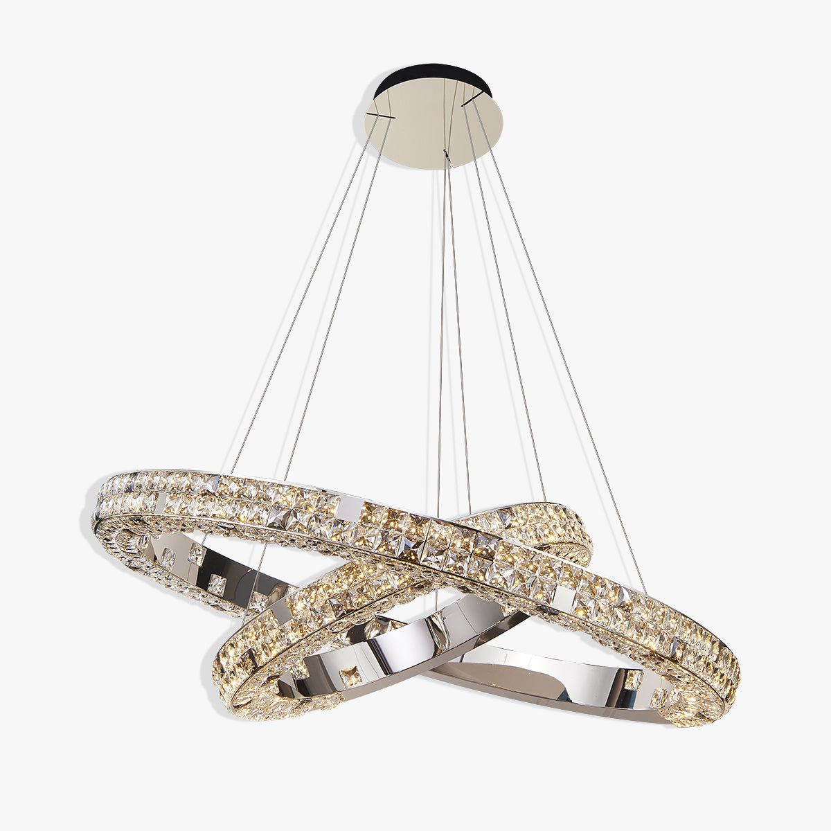 Halo K9 Crystal Chandelier 2A Rings_1 OHO Lighting
