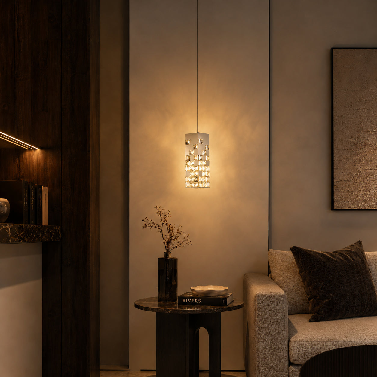 Halo K9 Crystal Pendant Lamp