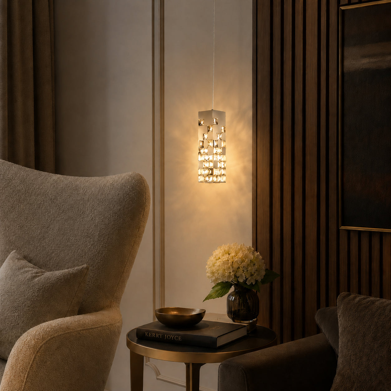 Halo K9 Crystal Pendant Lamp