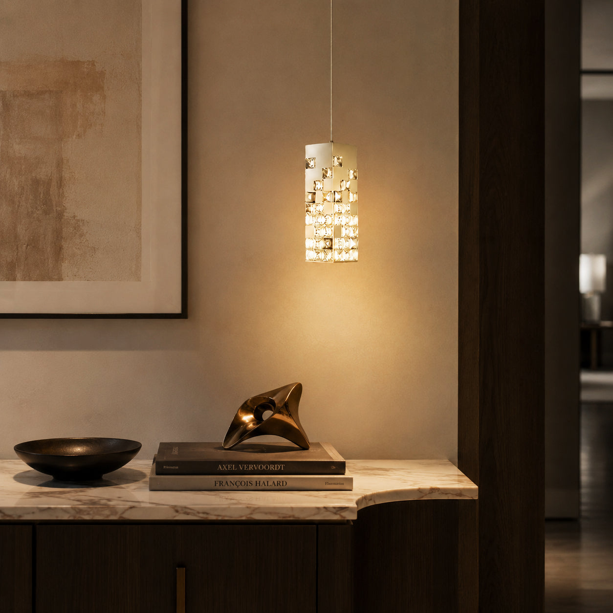 Halo K9 Crystal Pendant Lamp