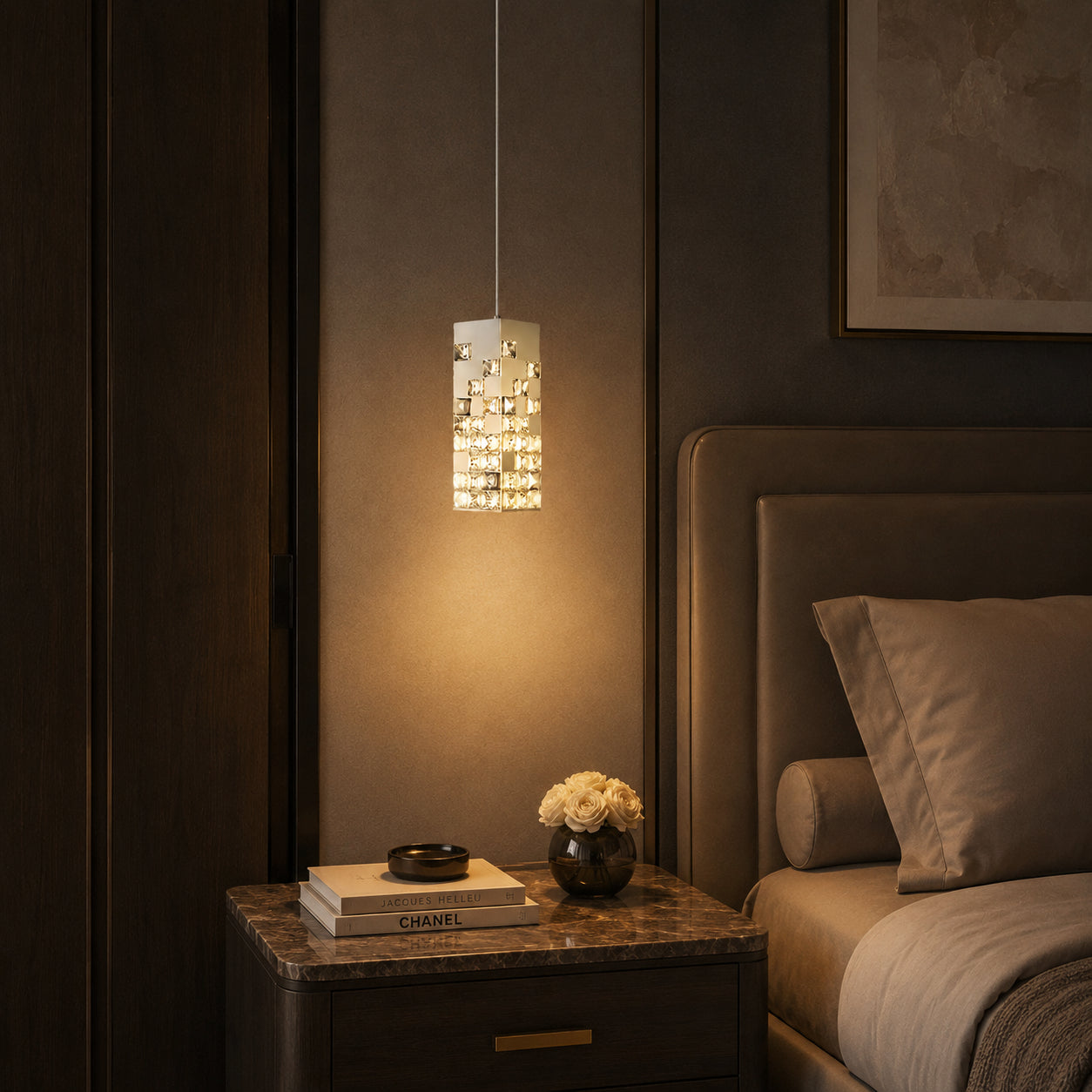 Halo K9 Crystal Pendant Lamp
