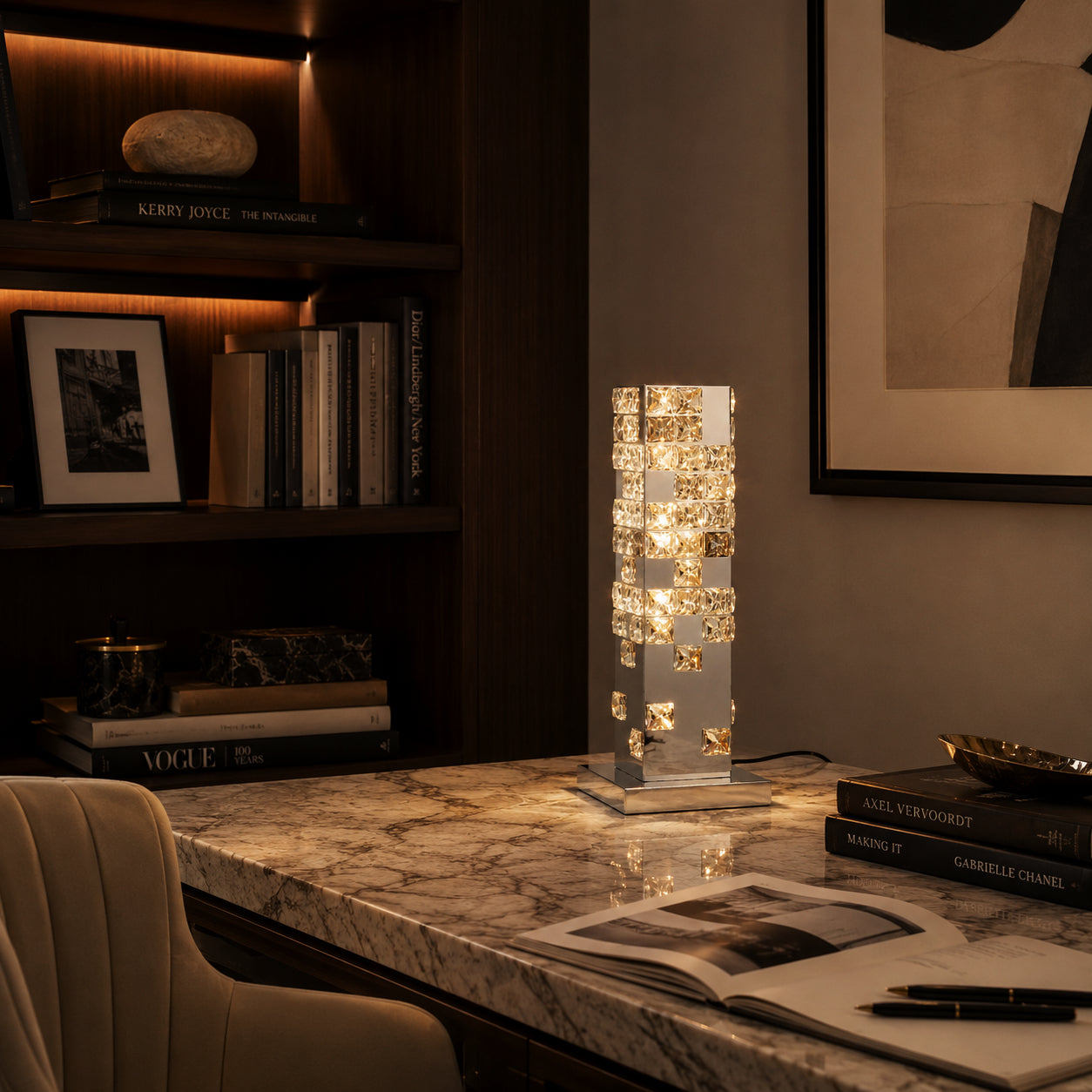 Halo K9 Crystal Table Lamp