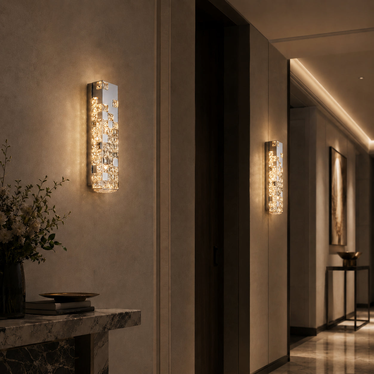 Halo K9 Crystal Wall Lamp