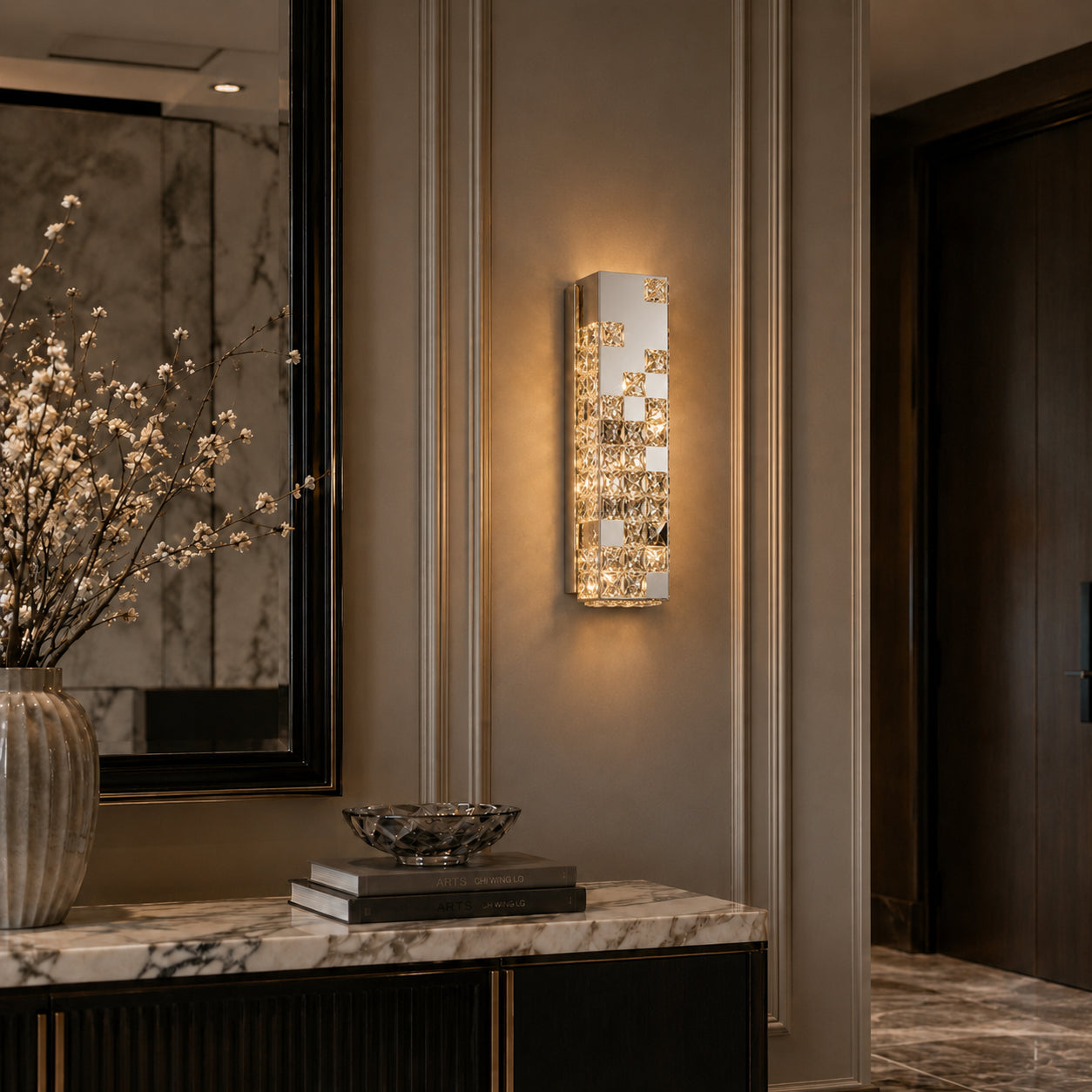 Halo K9 Crystal Wall Lamp