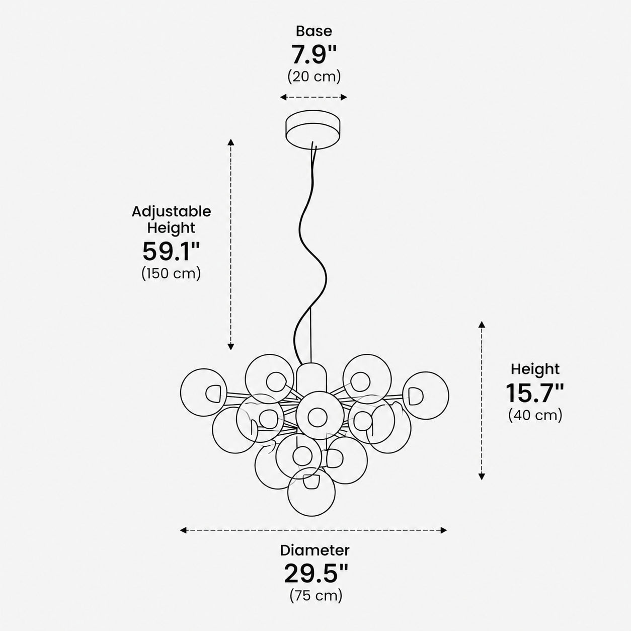 Luma Bubble Chandelier 7