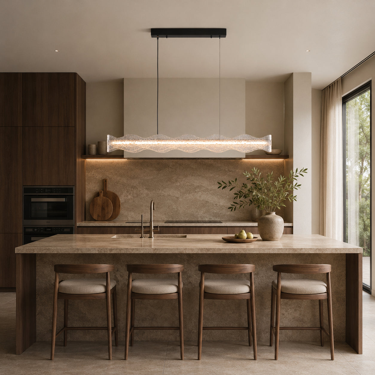Lumivara Linear Wave Pendant Lamp 7