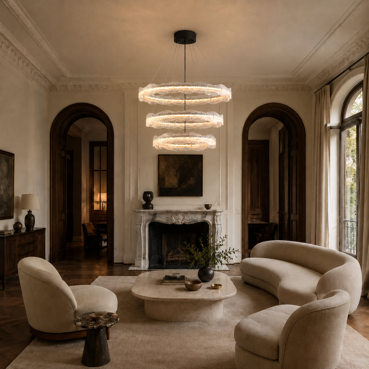  Lumivara Cluster Ring Chandelier 1
