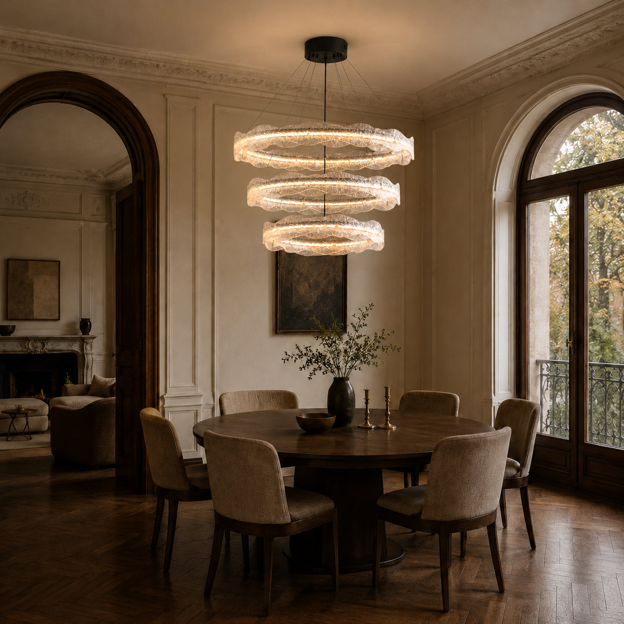  Lumivara Cluster Ring Chandelier 9