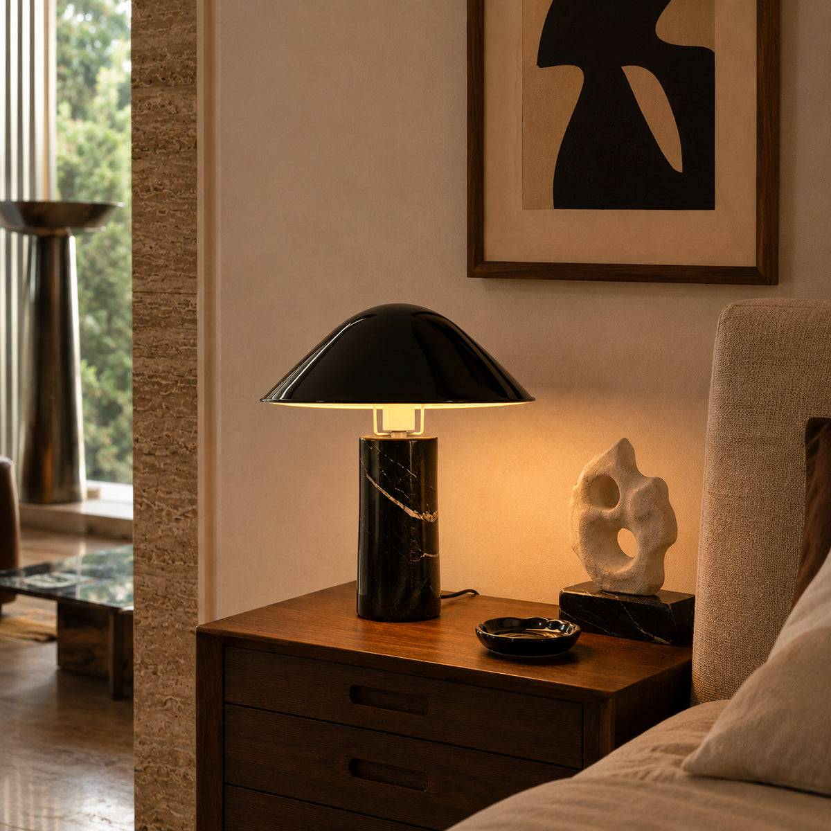 Mavrune Marble Dome Table Lamp 9