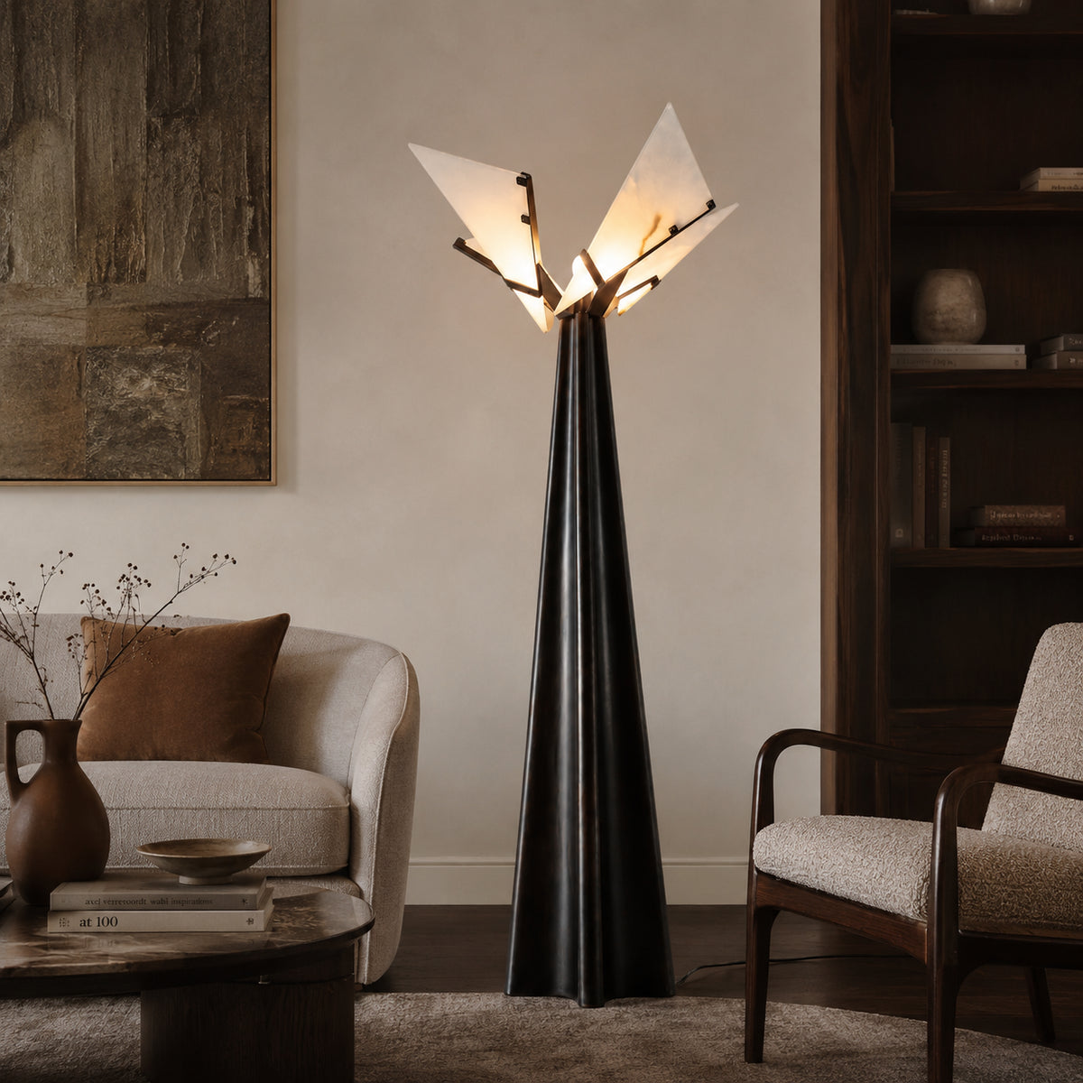 Narevorn Alabaster Floor Lamp 1