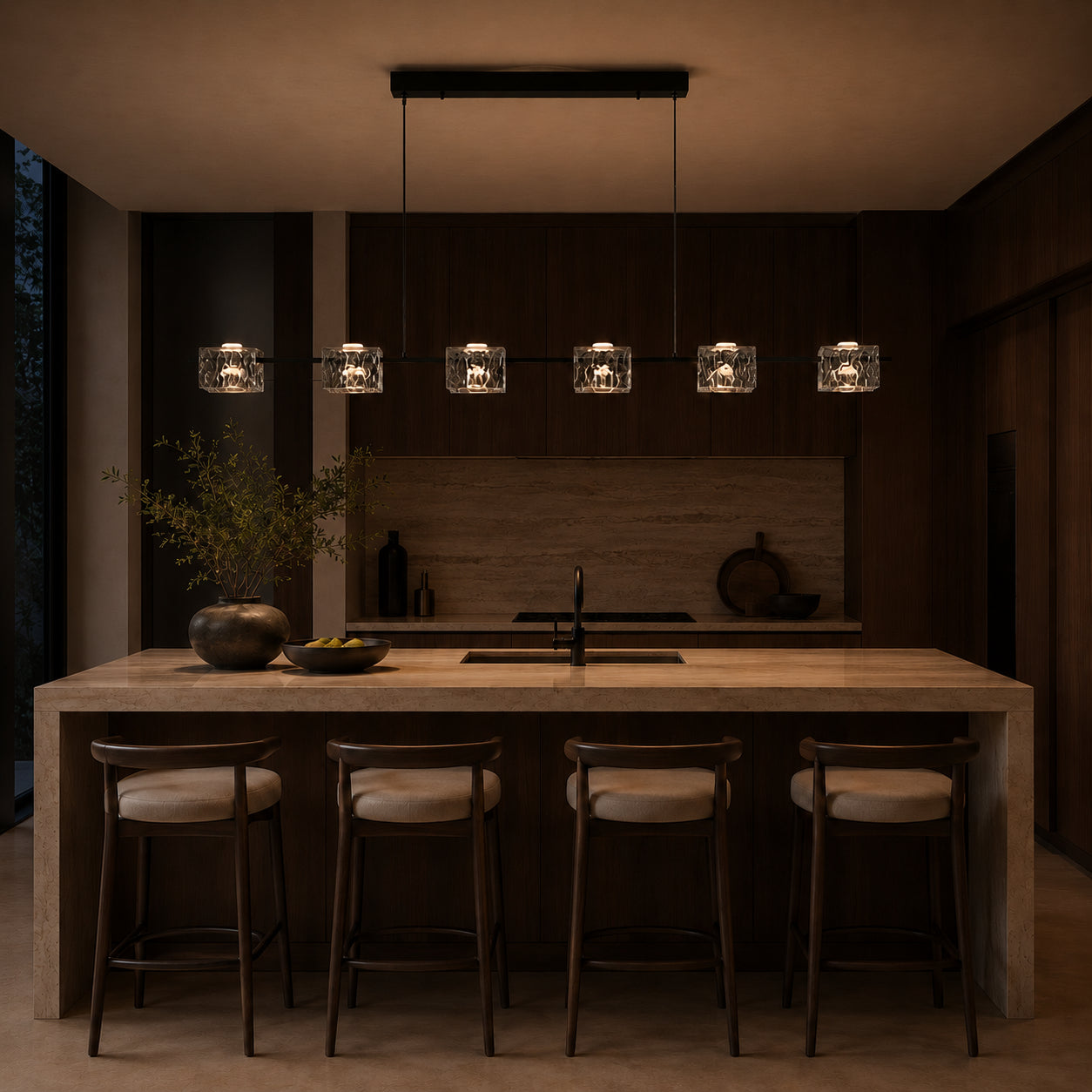 Nero Linear Pendant Lamp 10