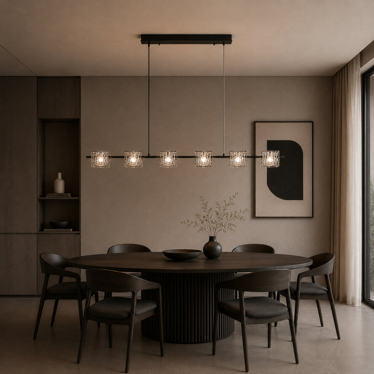 Nero Linear Pendant Lamp 3