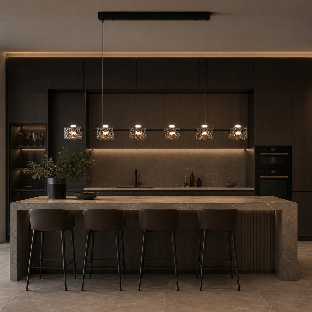 Nero Linear Pendant Lamp 4