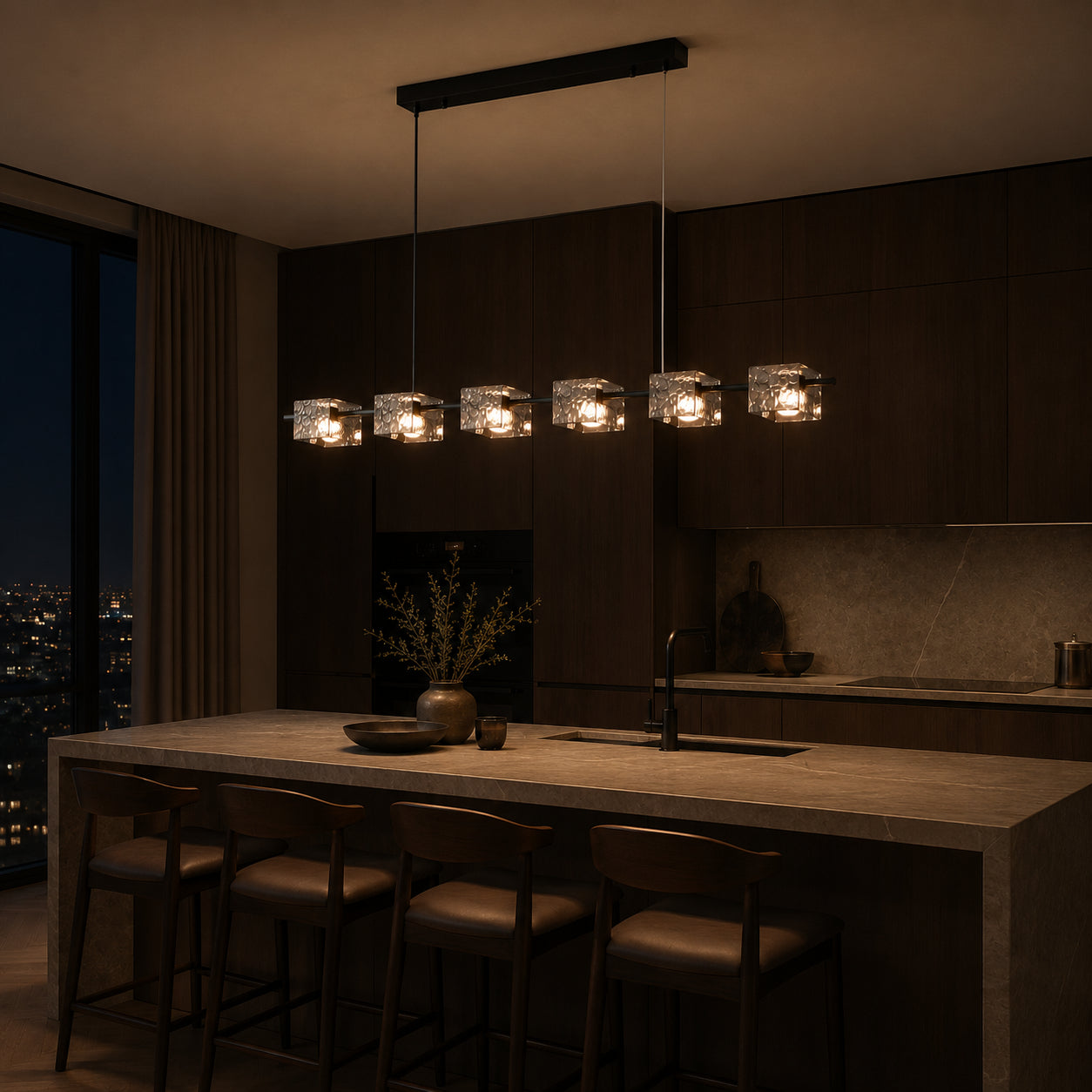 Nero Linear Pendant Lamp 5