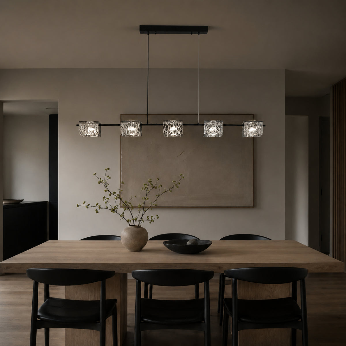 Nero Linear Pendant Lamp 8