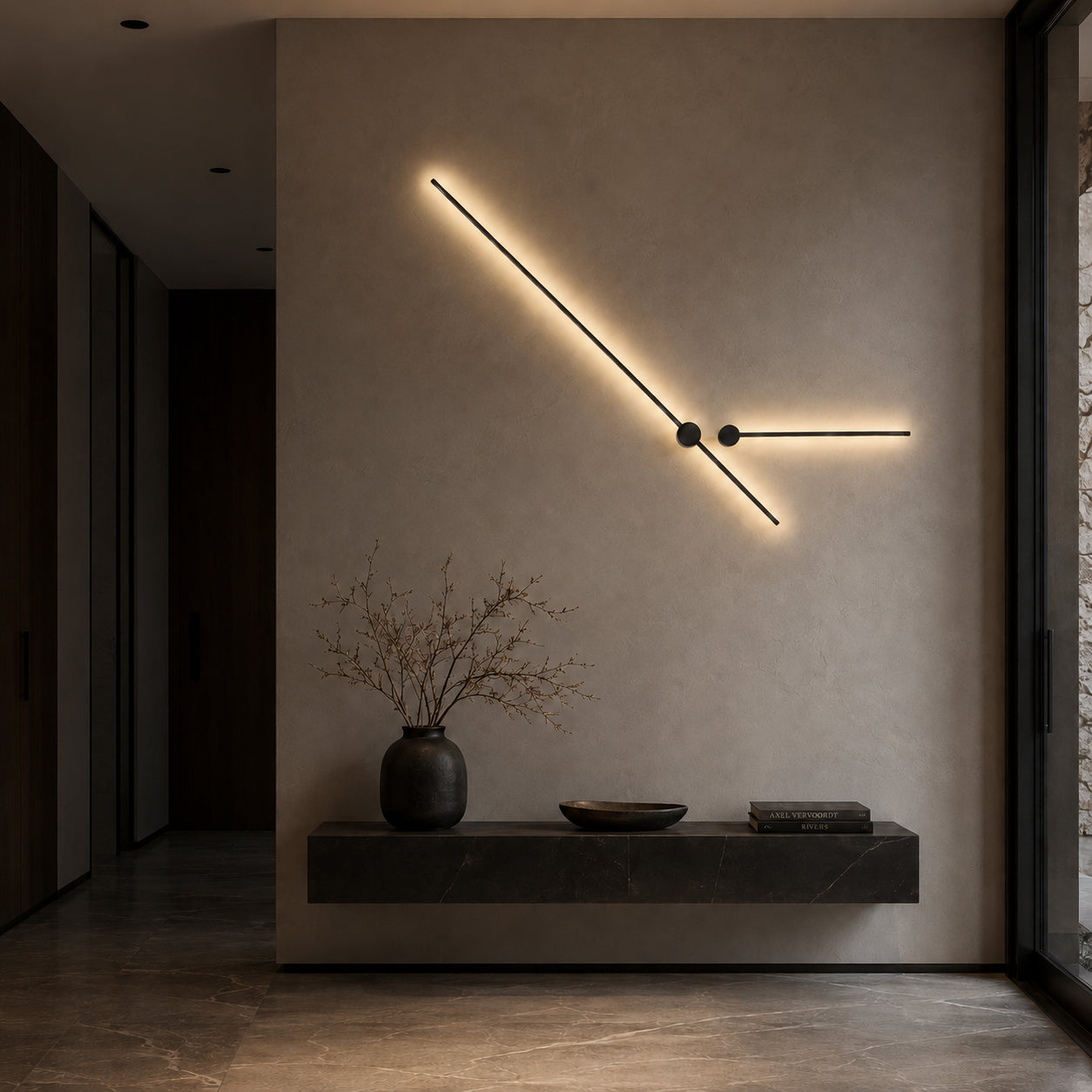 Nero Linear Wall Lamp 2