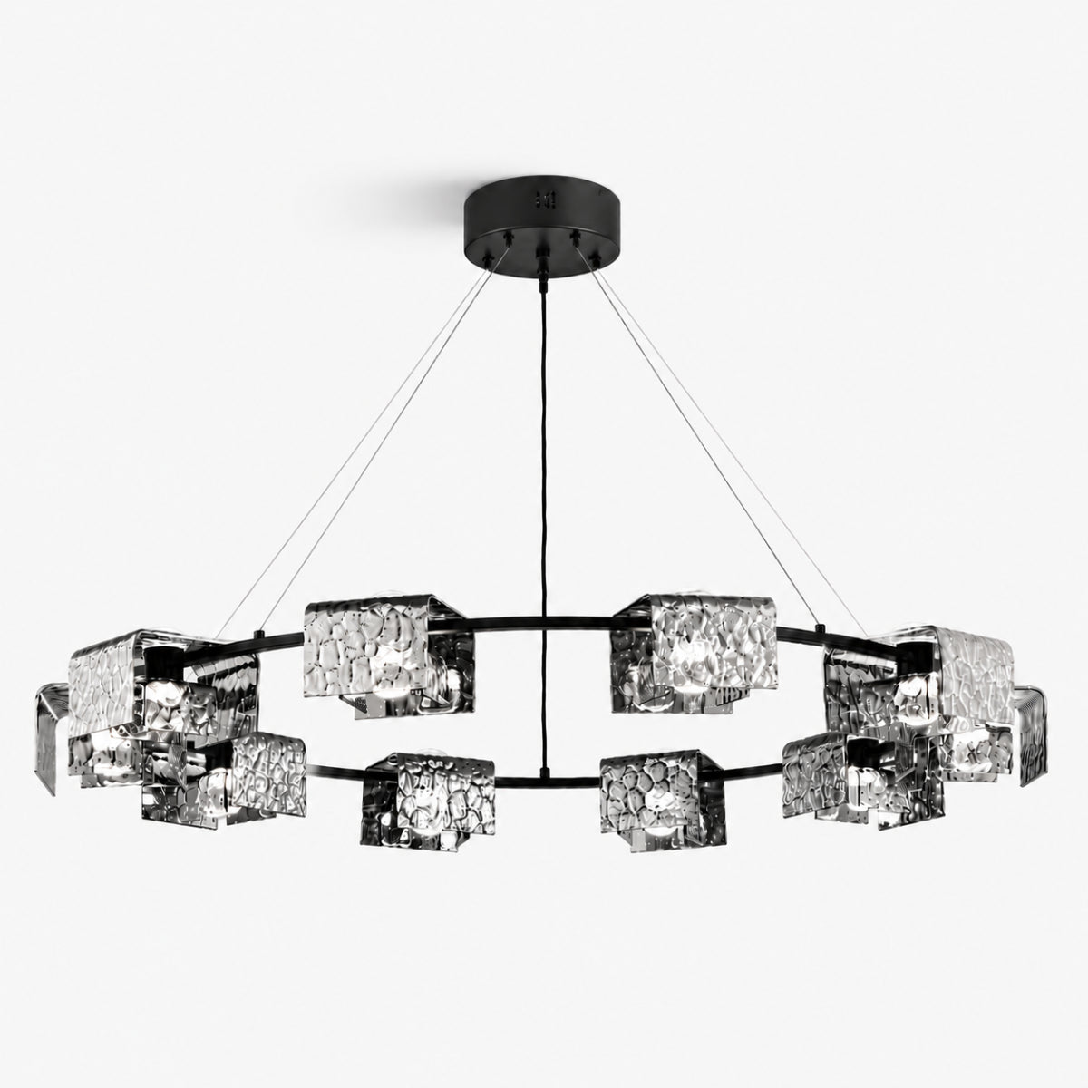 Nero Ring Chandelier 3