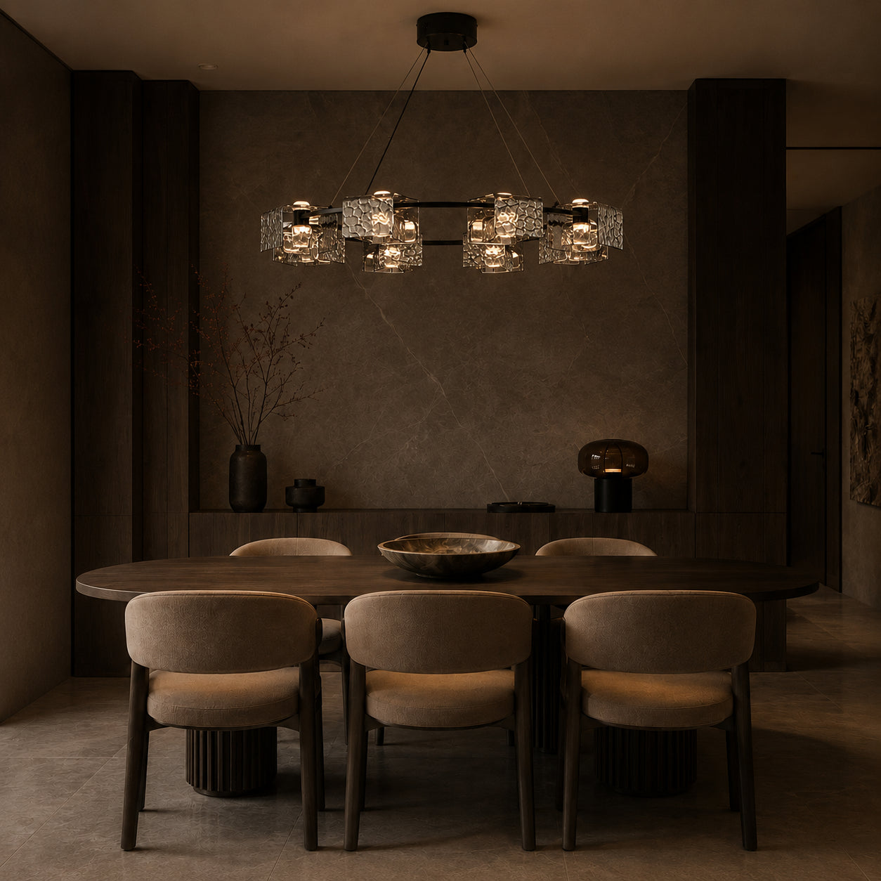 Nero Ring Chandelier 6
