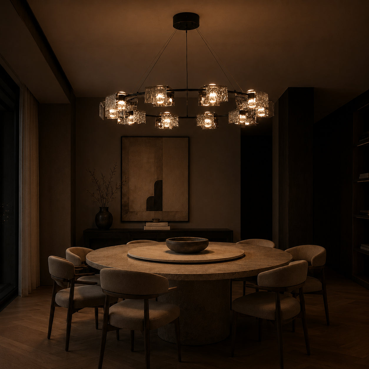 Nero Ring Chandelier 7