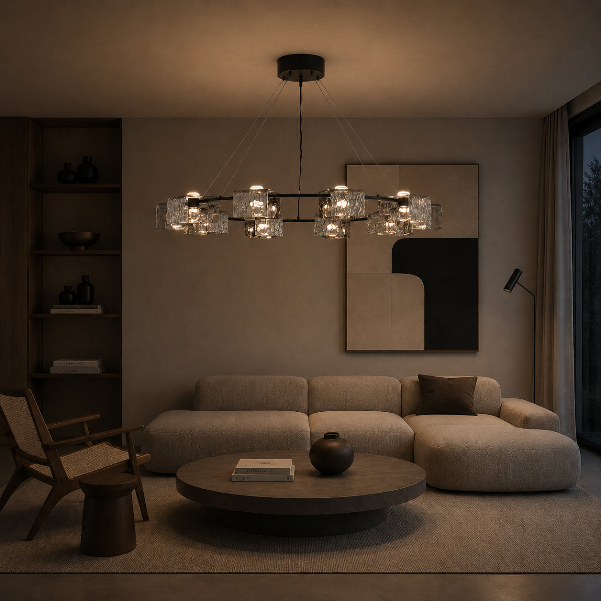 Nero Ring Chandelier 8