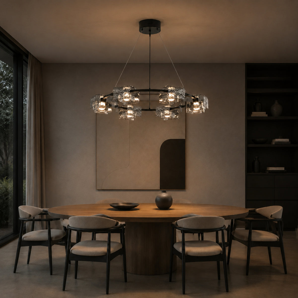 Nero Ring Chandelier 9