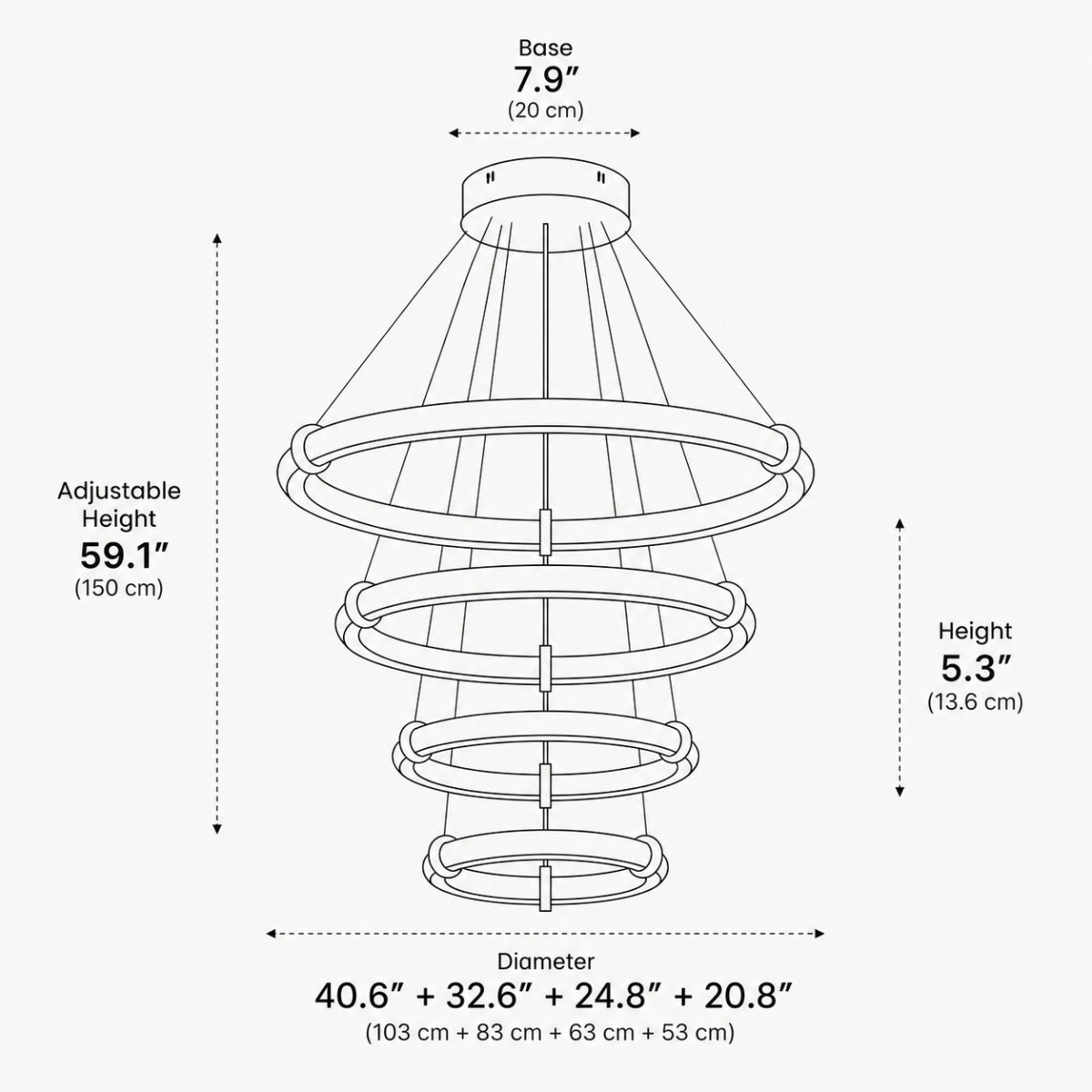 Oris Multi Ring Chandelier 4
