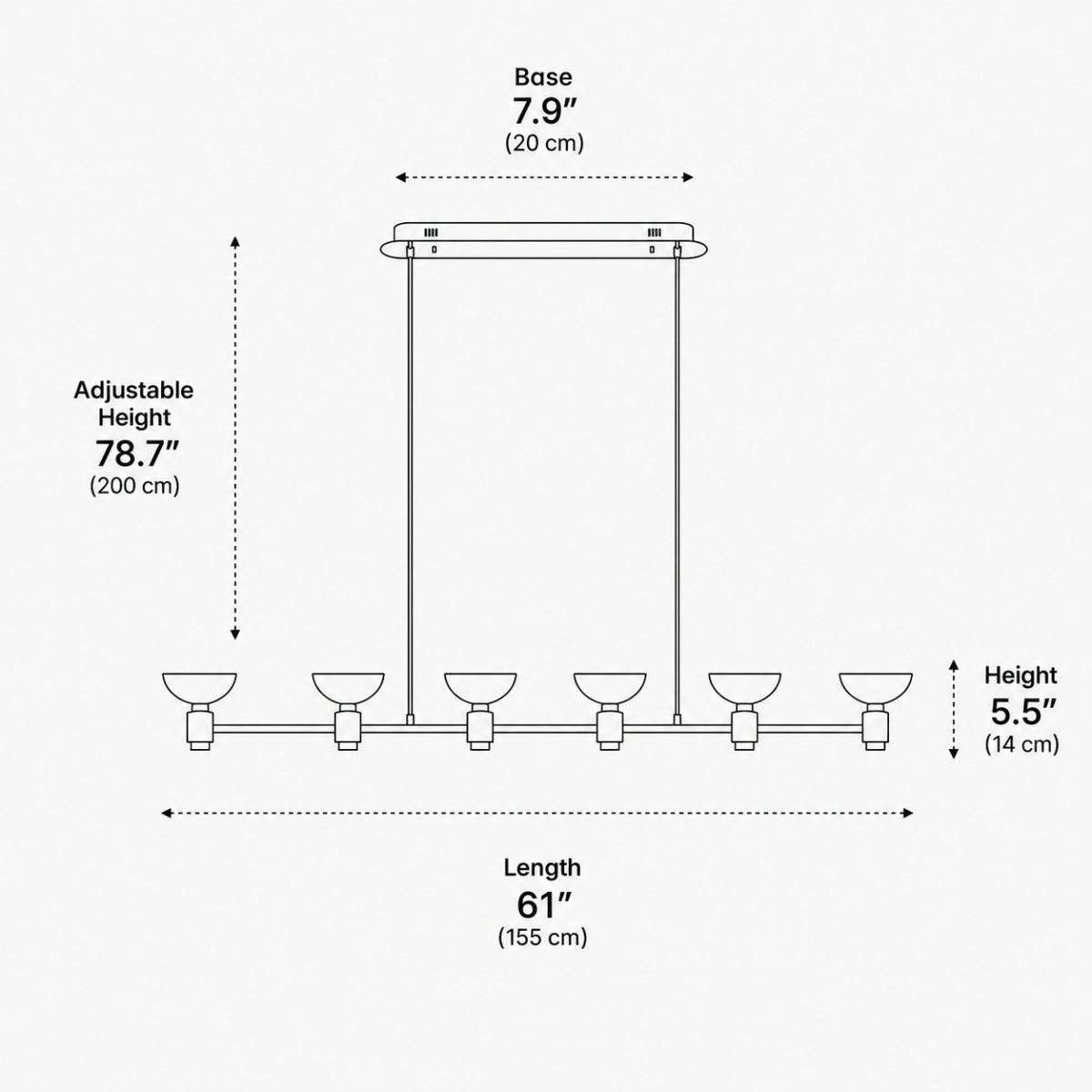 Sail Linear Pendant Lamp 9