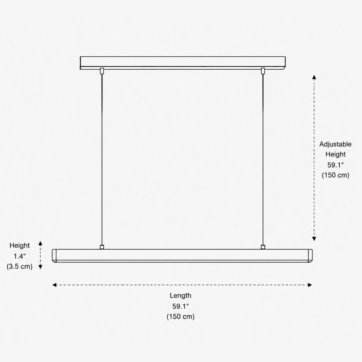 Skyline Linear Pendant Lamp 6