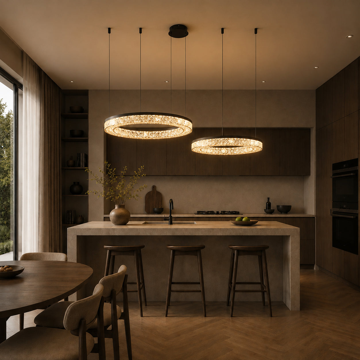 Terra Cascade Ring Chandelier 4