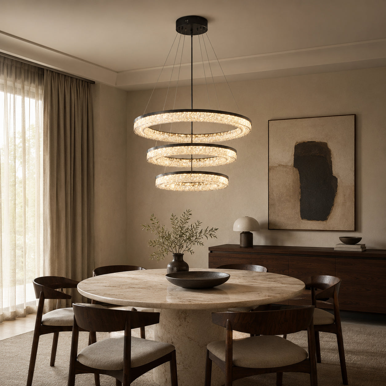 Terra Multi Ring Chandelier 1