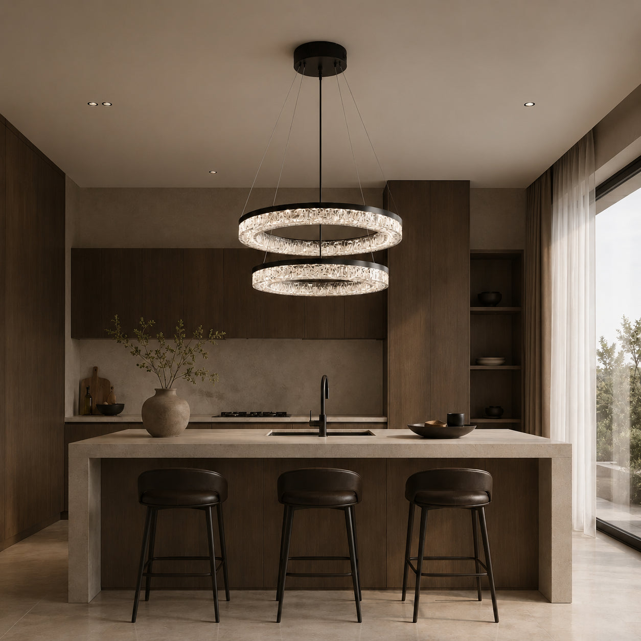 Terra Multi Ring Chandelier 11