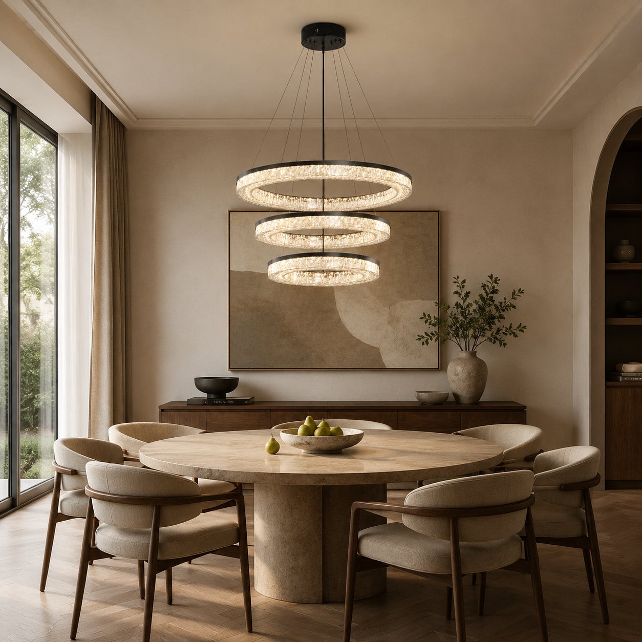 Terra Multi Ring Chandelier 8