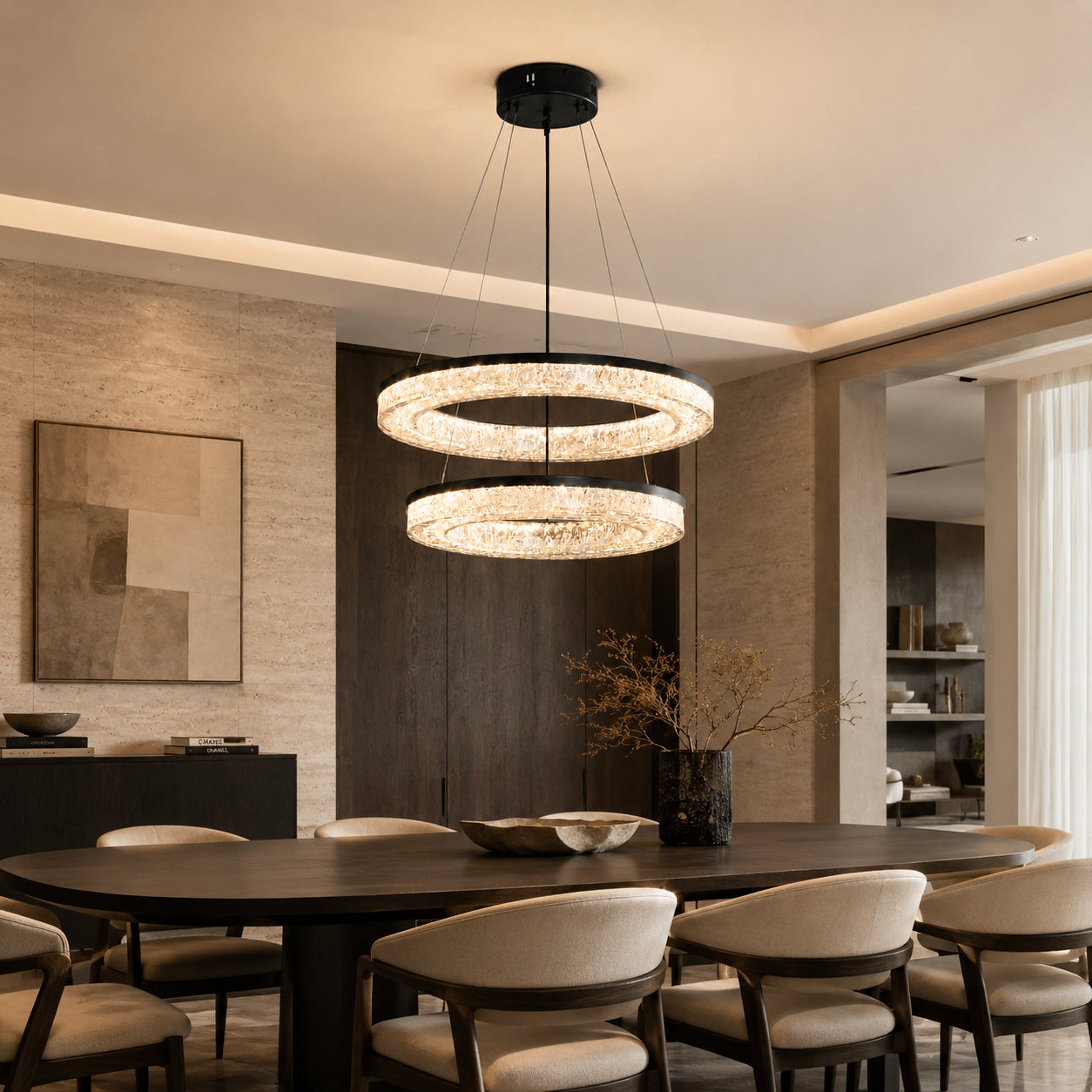Terra Multi Ring Chandelier 9