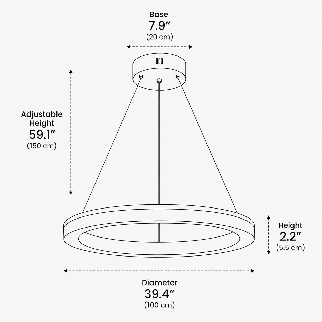 Terra Ring Chandelier 8