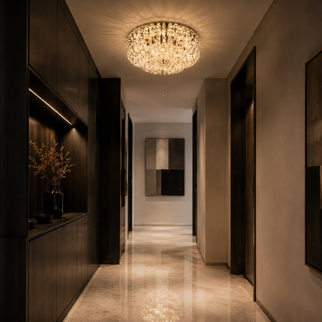 Tierloop K9 Crystal Ceiling Lamp