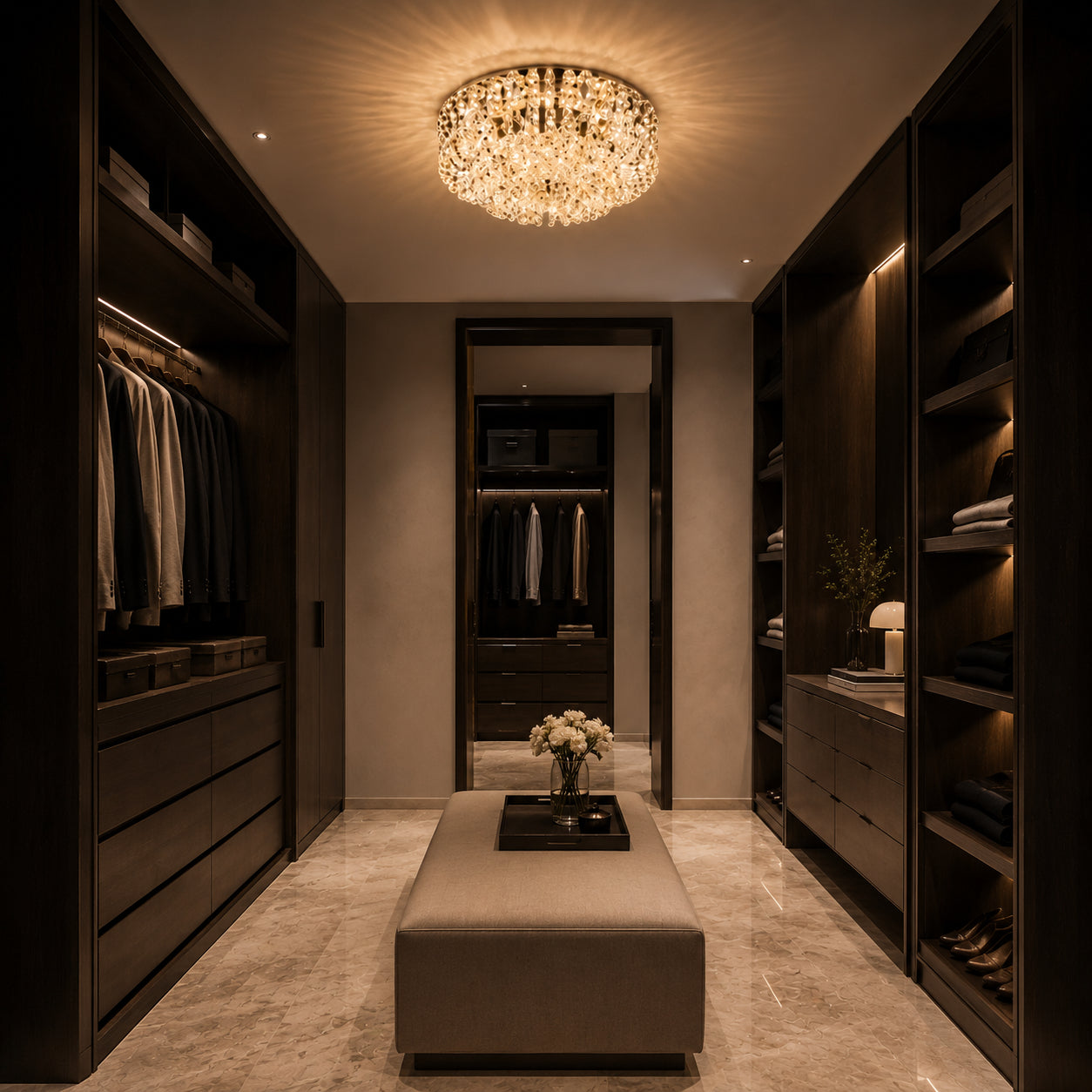 Tierloop K9 Crystal Ceiling Lamp