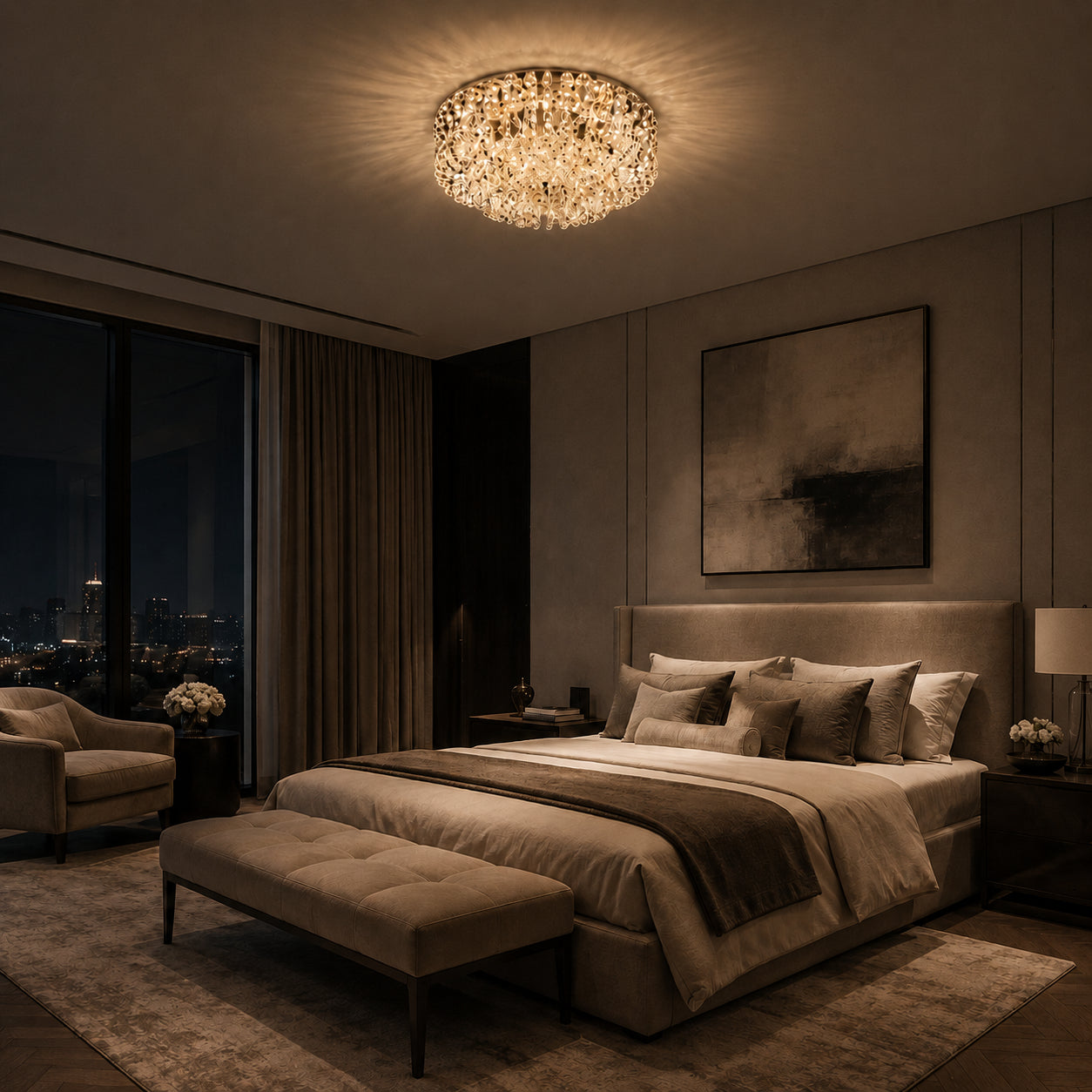 Tierloop K9 Crystal Ceiling Lamp