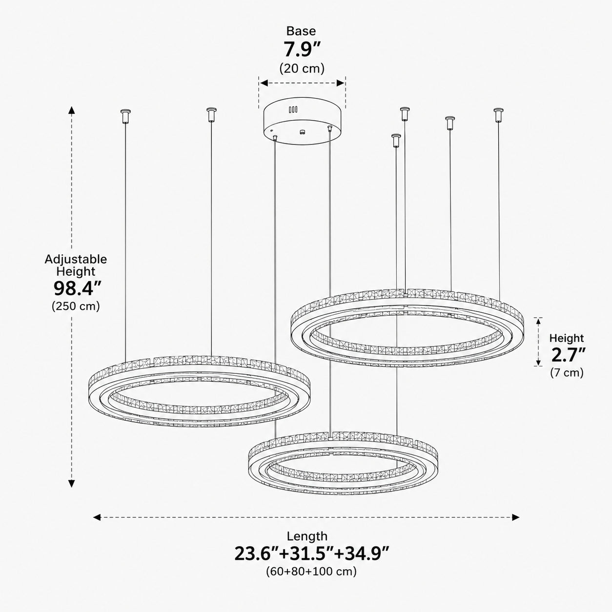 Vetra Cluster Ring Chandelier 6