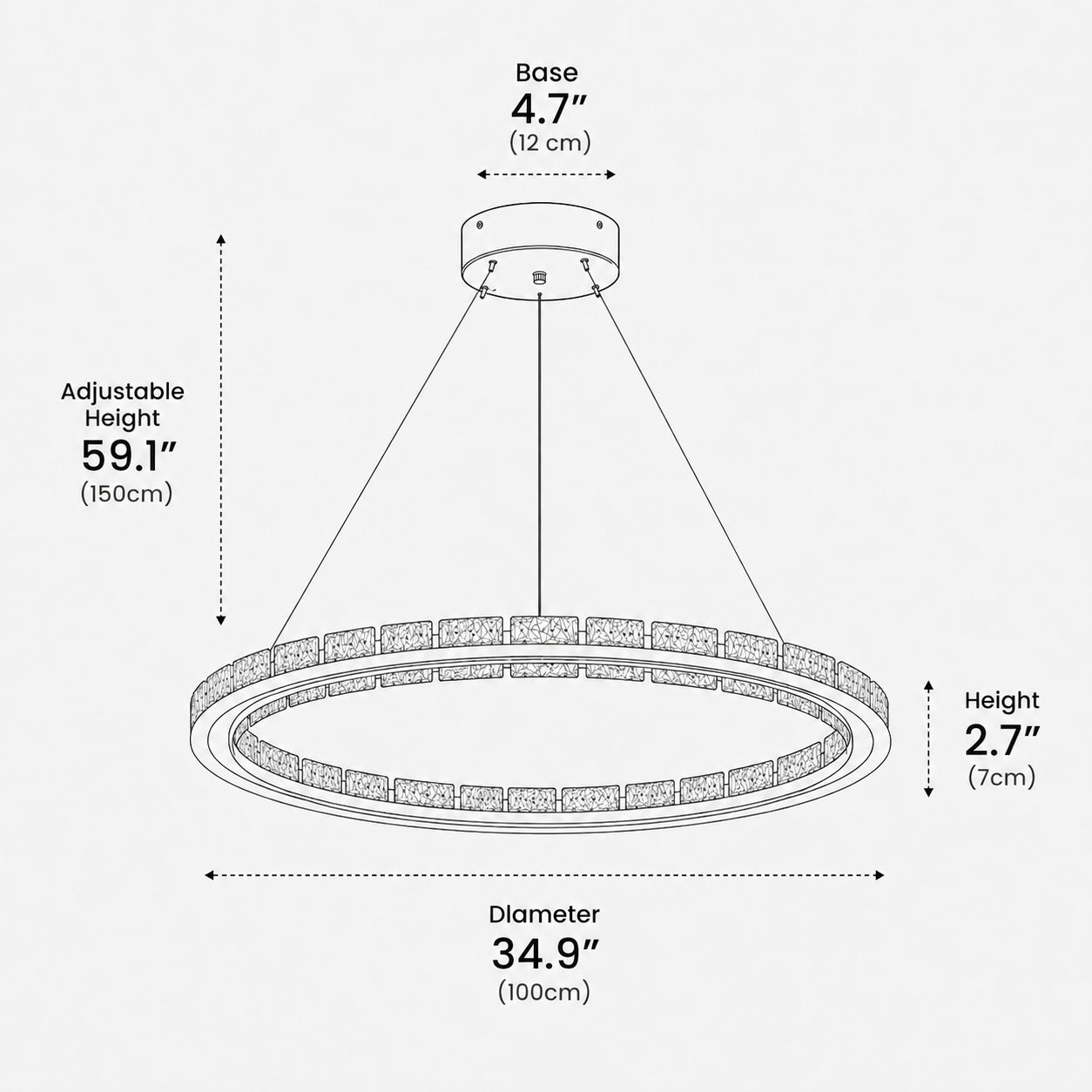 Vetra Ring Pendant Light 7