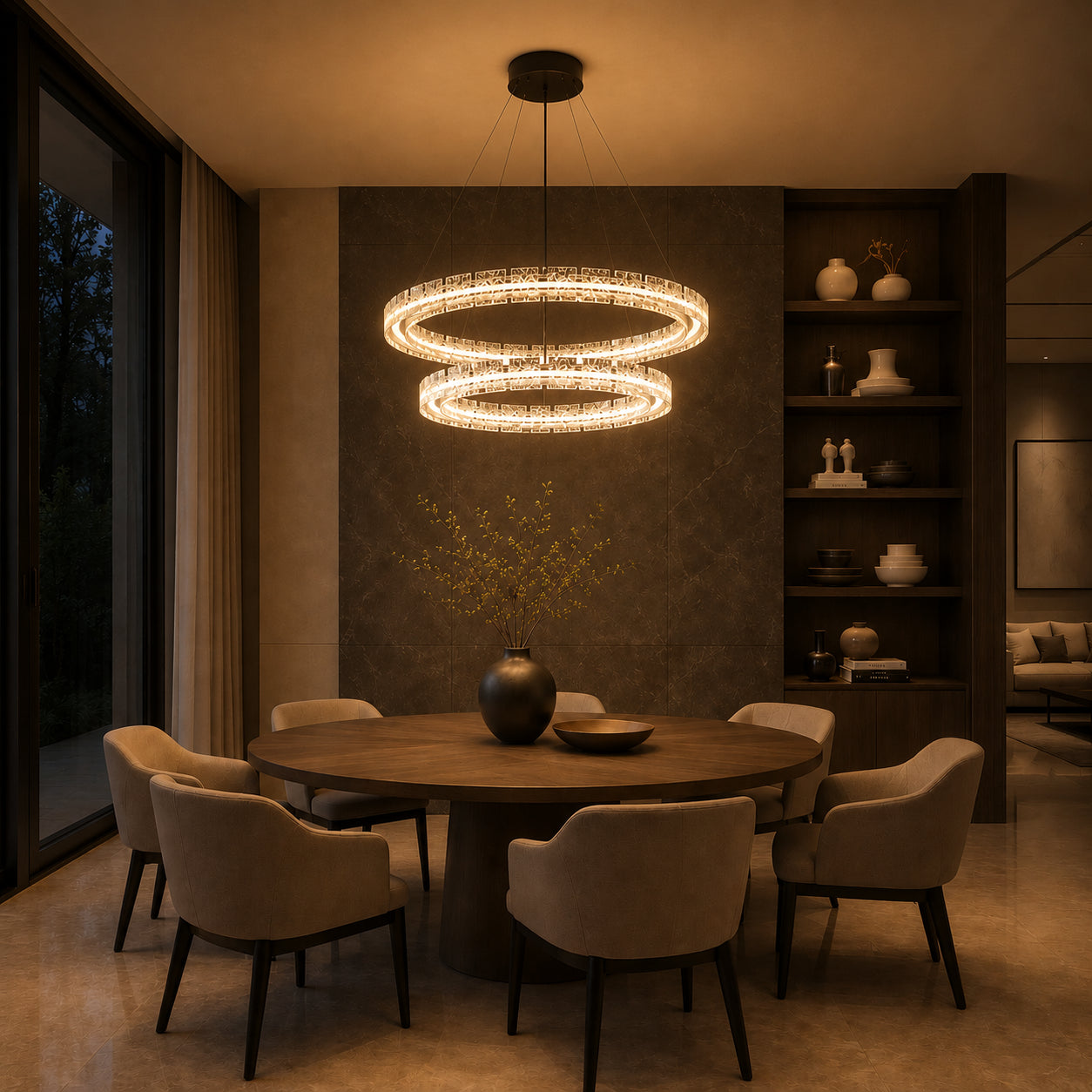 Vetra Tier Ring Chandelier 4