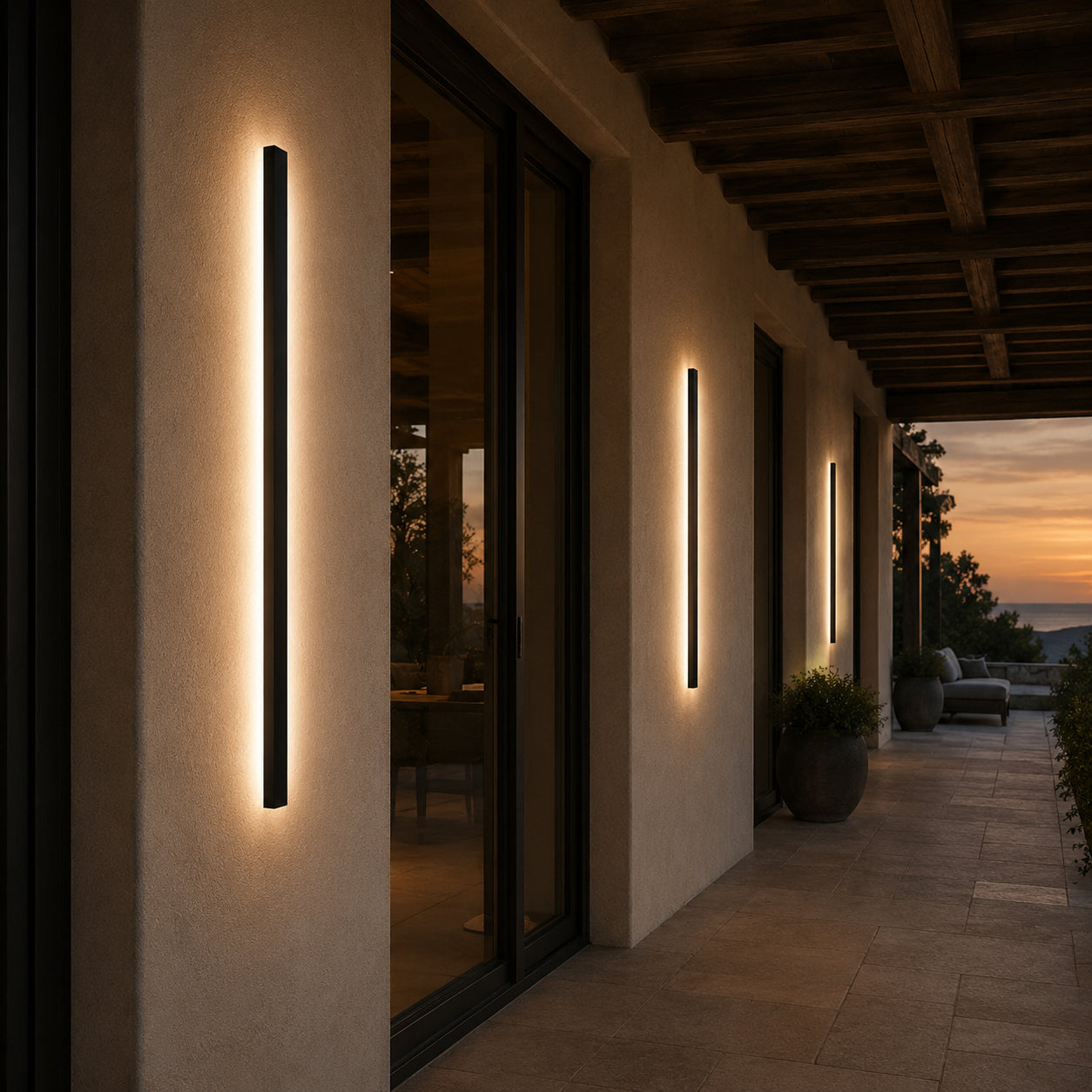 Veyra Linear Outdoor Wall Lamp 2